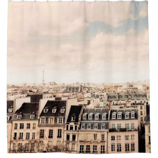 Rideaux De Douche Paris sur les toits| (Devant)