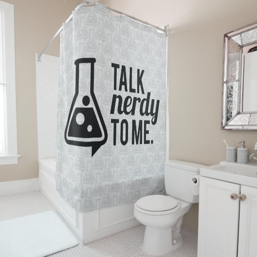 Rideaux De Douche Parler Nerdy (En situation)