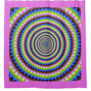 Rideaux De Douche Particules et vagues avec Motif Floral