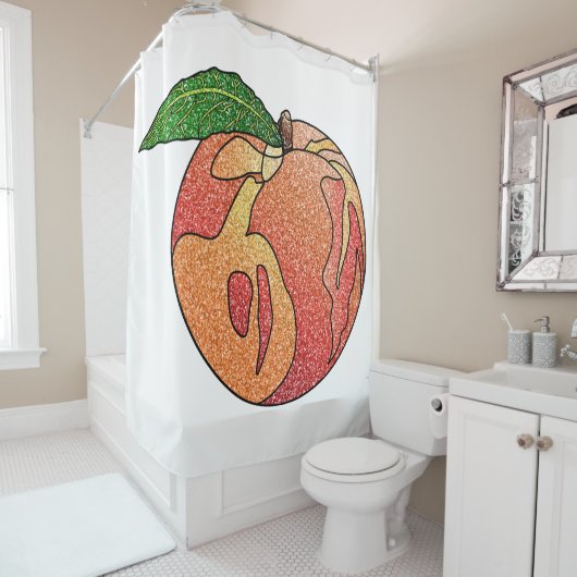 Rideaux De Douche Parties scintillant (En situation)