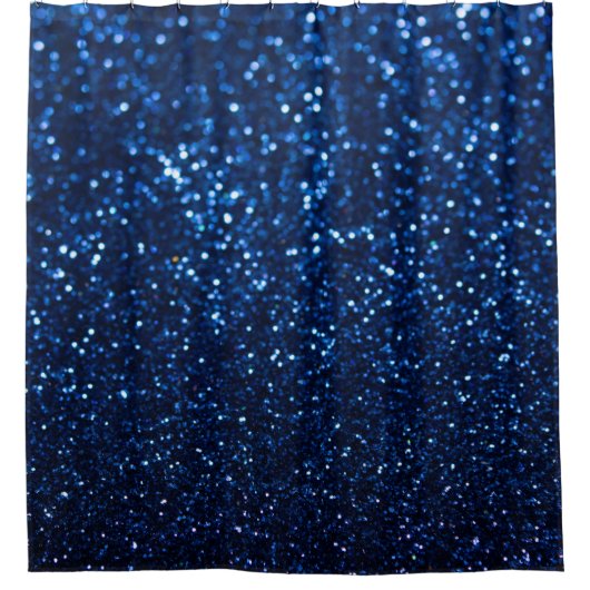 Rideaux De Douche Parties scintillant bleue Texture Festive Étincell (Devant)