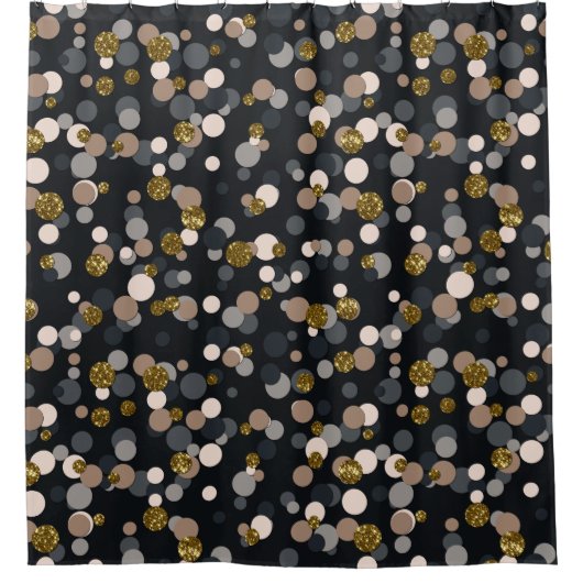 Rideaux De Douche Parties scintillant Confetti Peach, Maple, Grey an (Devant)