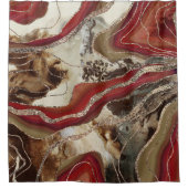 Rideaux De Douche Parties scintillant d'agate de marbre liquide Glam (Devant)
