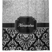 Rideaux De Douche Parties scintillant Damask (Devant)