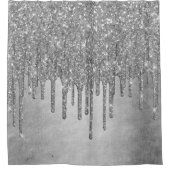 Rideaux De Douche Parties scintillant d'argent de dépôt | Platinum F (Devant)