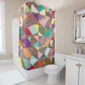 Rideaux De Douche Parties scintillant de couleurs Abstraites (En situation)