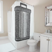 Rideaux De Douche Parties scintillant de déchets (En situation)