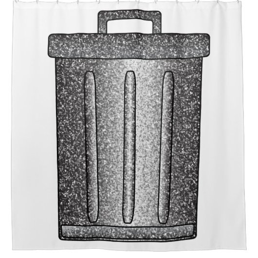 Rideaux De Douche Parties scintillant de déchets (Devant)