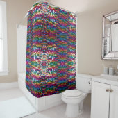 Rideaux De Douche Parties scintillant de séquences métalliques Motif (En situation)