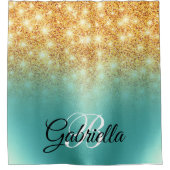 Rideaux De Douche Parties scintillant d'or Foil (Devant)