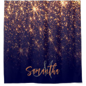 Rideaux De Douche Parties scintillant dorée (Devant)