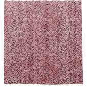 Rideaux De Douche Parties scintillant empreinte de léopard rose (Devant)