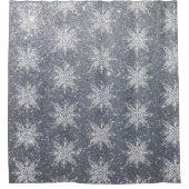 Rideaux De Douche Parties scintillant et flocons de neige (Devant)