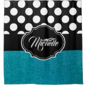 Rideaux De Douche Parties scintillant et points (Devant)