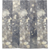 Rideaux De Douche Parties scintillant étincelle en argent glam glam  (Devant)