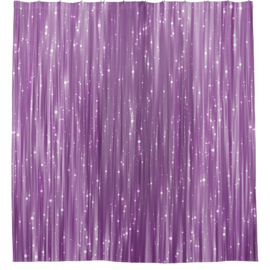 Rideaux De Douche Parties scintillant Glam : étincelle rose vif (Devant)