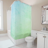 Rideaux De Douche Parties scintillant Green Pastel Ombre (En situation)