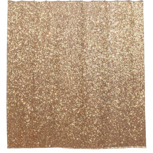 Rideaux De Douche Parties scintillant métallique en cuivre Rose (Devant)