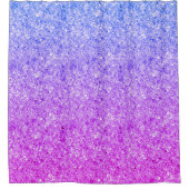 Rideaux De Douche Parties scintillant Moderne Bleue Et Rose (Devant)