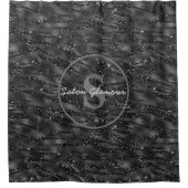 Rideaux De Douche Parties scintillant noire L'Ensemble Elegance (Devant)