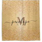 Rideaux De Douche Parties scintillant or (Devant)