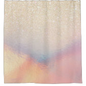 Rideaux De Douche Parties scintillant Or Chic Iridescente Holographi (Devant)
