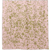 Rideaux De Douche Parties scintillant rose et or Glam Girly Splatter (Devant)