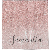 Rideaux De Douche Parties scintillant rose moderne étincelles Nom pe (Devant)