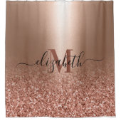 Rideaux De Douche Parties scintillant rose rose Gold Faux (Devant)
