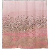 Rideaux De Douche Parties scintillant rose vierge Marocaine Indienne (Devant)