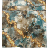 Rideaux De Douche Parties scintillant Tropical Abstraite en marbre o (Devant)