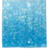 Rideaux De Douche Parties scintillantes de bleus layette de l'eau (Devant)