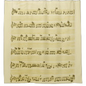 Rideaux De Douche Partition manuscrite Notes de chansons Antique Ivo (Devant)