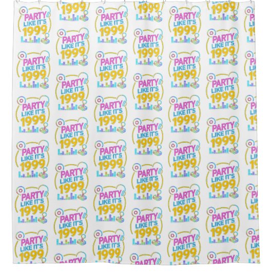 Rideaux De Douche Party Like It’s 1999®™ – Neon Soundtrack (Devant)