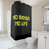 RIDEAUX DE DOUCHE PAS DE MANGA PAS DE VIE (En situation)
