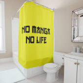 RIDEAUX DE DOUCHE PAS DE MANGA PAS DE VIE (En situation)