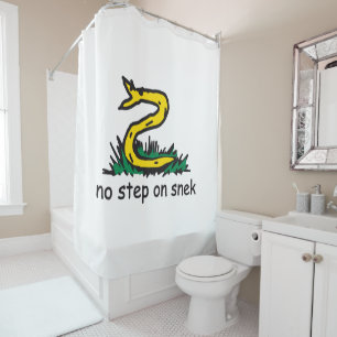 Rideaux De Douche Pas de pas sur les mèmes de snek parodie de Gadsde