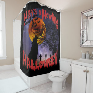 Rideaux De Douche Passez un Halloween hurlant