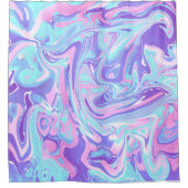 Rideaux De Douche Pastel Blue & Purple Marble Texture liquide (Devant)