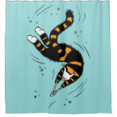 Rideaux De Douche Pastel Goth Chat Skeleton (Devant)