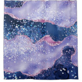 Rideaux De Douche *~* Pastel LAVENDER Agate Holo PARTIES SCINTILLANT (Devant)