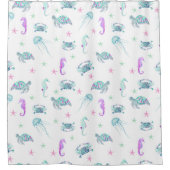 Rideaux De Douche Pastel Ocean Life (Devant)