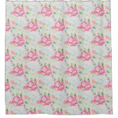Rideaux De Douche Pastel Pink Hydrangea Botanique (Devant)
