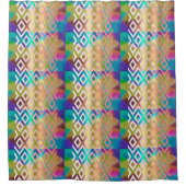 Rideaux De Douche Pastel Pop Glow : Bloc de couleur géométrique (Devant)