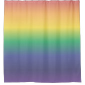 Rideaux De Douche Pastel Rainbow Stripes (Devant)