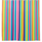 Rideaux De Douche Pastel Rainbow Stripes (Devant)