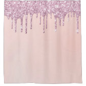 Rideaux De Douche *~* Pastel Rose Lavande violet Parties scintillant (Devant)