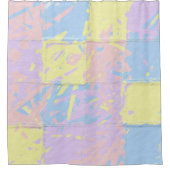 Rideaux De Douche Pastel Spring Colors Paint Splatter (Devant)
