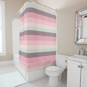 Rideaux De Douche Pastel Stripes