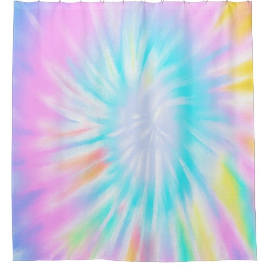 Rideaux De Douche Pastel Tie Dye (Devant)